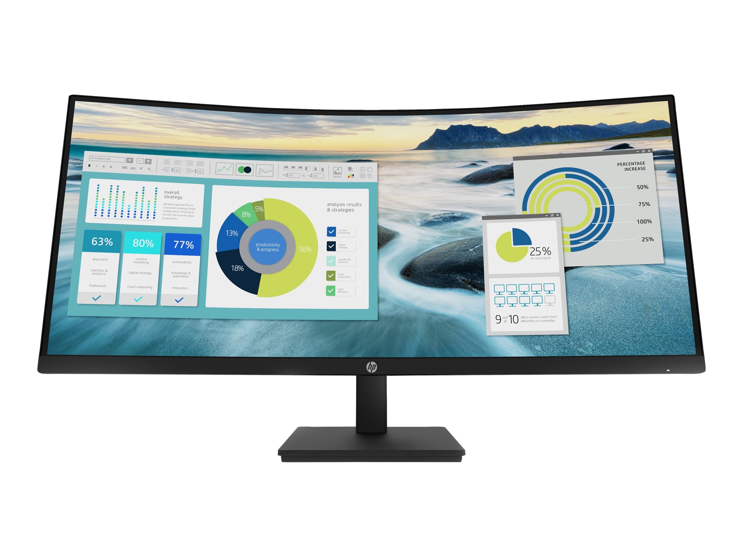 HP LED Curved-Display P34hc G4 - 86.36 cm (34) - 3440 x 1440 WQHD