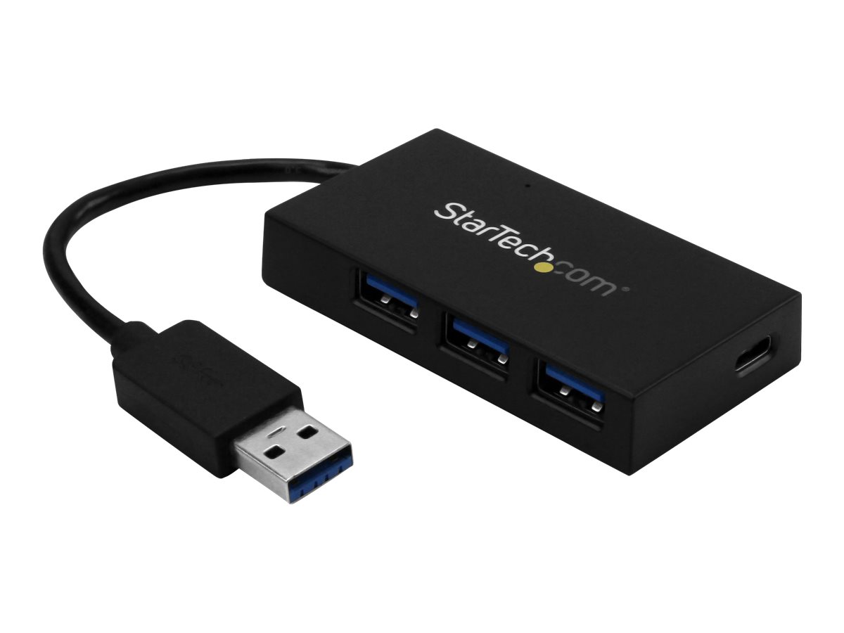 StarTech.com 4 Port USB 3.0 Hub - USB-A auf 3x USB-A und 1x USB-C - inklusive Netzteil - USB Hub - Desktop USB C Hub - Hub - 4 Anschlüsse