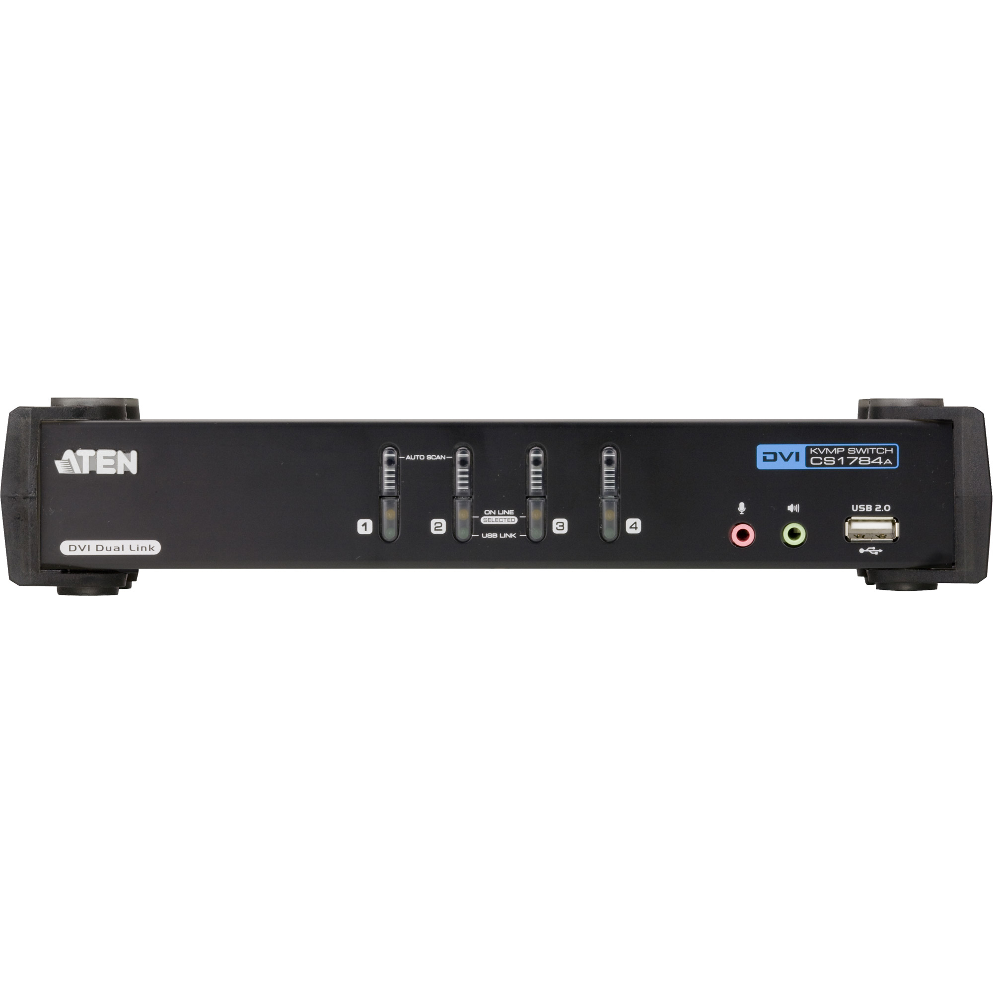 ATEN CubiQ CS1784A - KVM-/Audio-/USB-Switch - 4 Anschlüsse