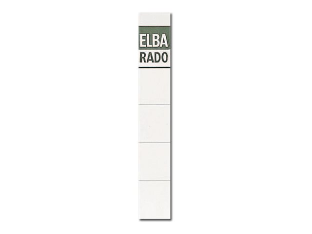 10 ELBA Einsteck-RÃ¼ckenschilder weiÃ fÃ¼r 5,0 cm RÃ¼ckenbreite