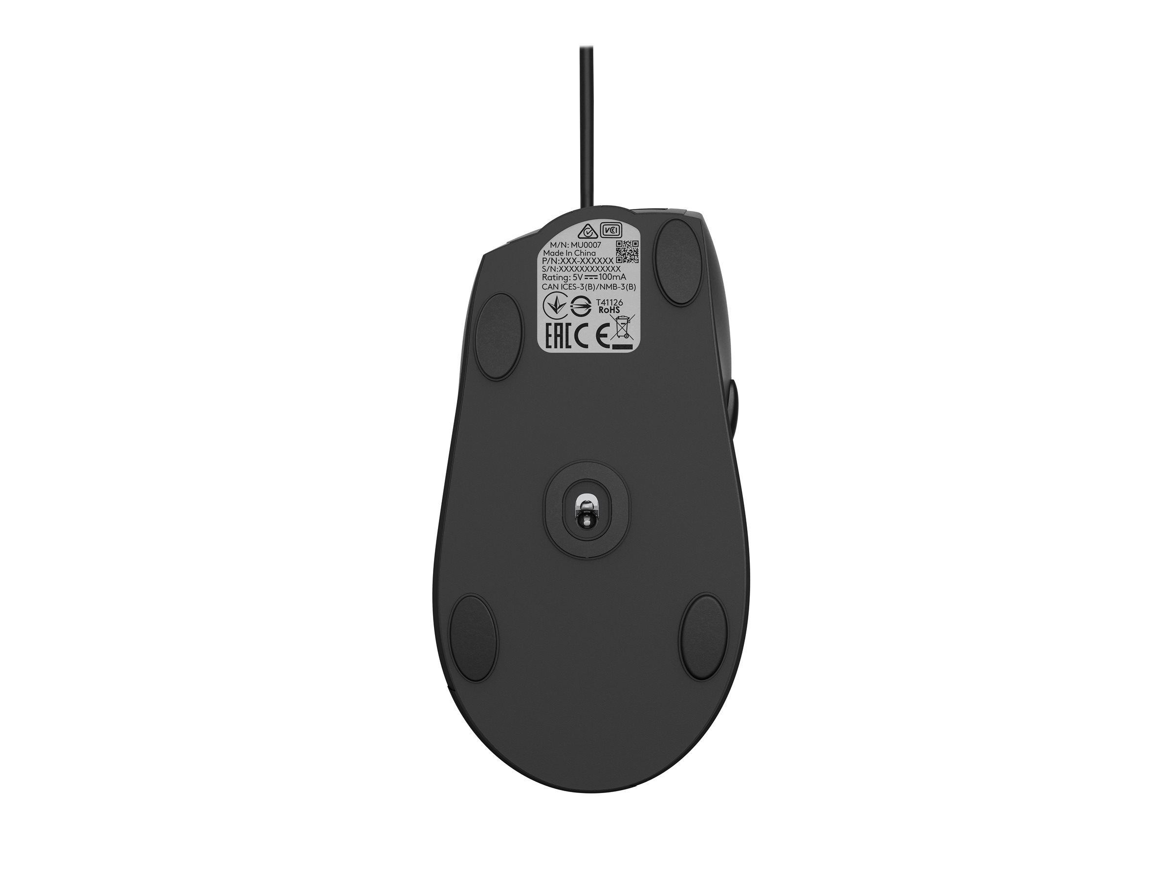 Logitech M500S Maus kabelgebunden schwarz, anthrazit