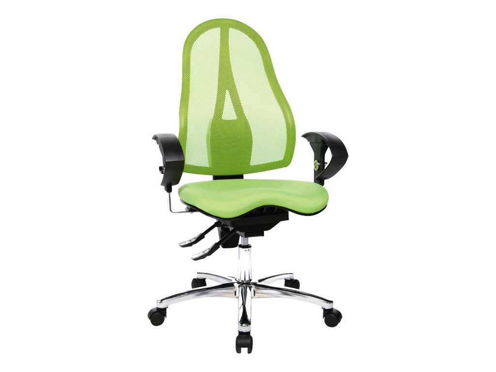 Topstar Buerostuhl Sitness® 15, ST19UG05 Stoff gruen, Gestell chrom Topstar Buerostuhl Sitness® 15, ST19UG05 Stoff gruen, Gestell chrom