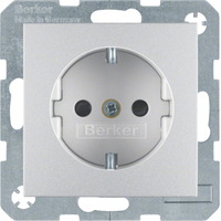 Berker Steckdose SCHUKO 47231404 alu matt Berker Steckdose SCHUKO 47231404 alu matt