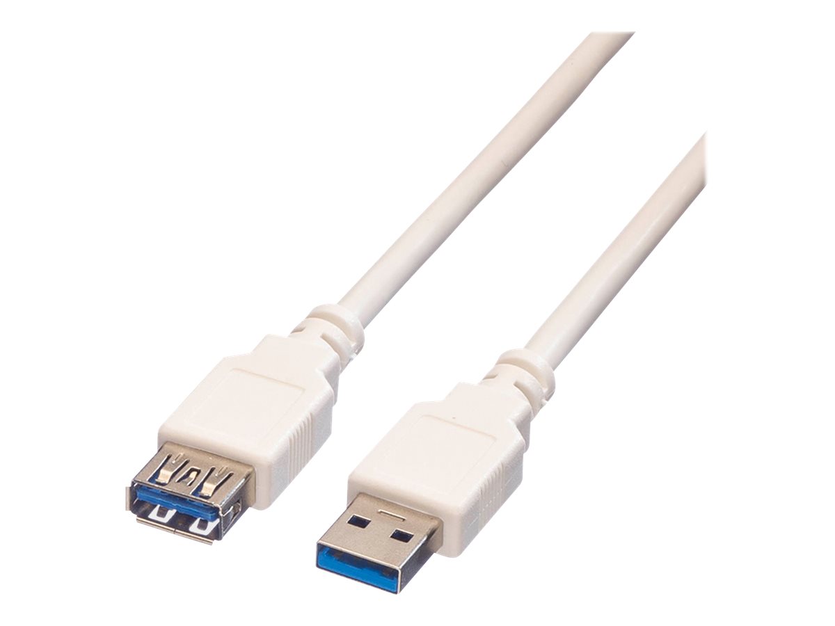 VALUE USB 3.2 Gen 1 Kabel Typ A-A ST/BU weiss 1,8m VALUE USB 3.2 Gen 1 Kabel Typ A-A ST/BU weiss 1,8m