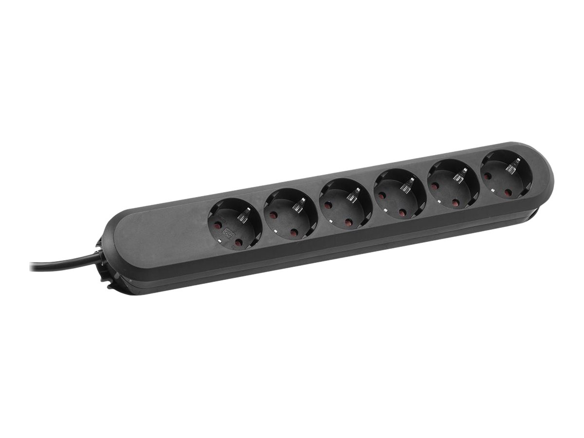 BACHMANN SMART Steckdosenleiste 6x Schutzkontakt schwarz 5m BACHMANN SMART Steckdosenleiste 6x Schutzkontakt schwarz 5m