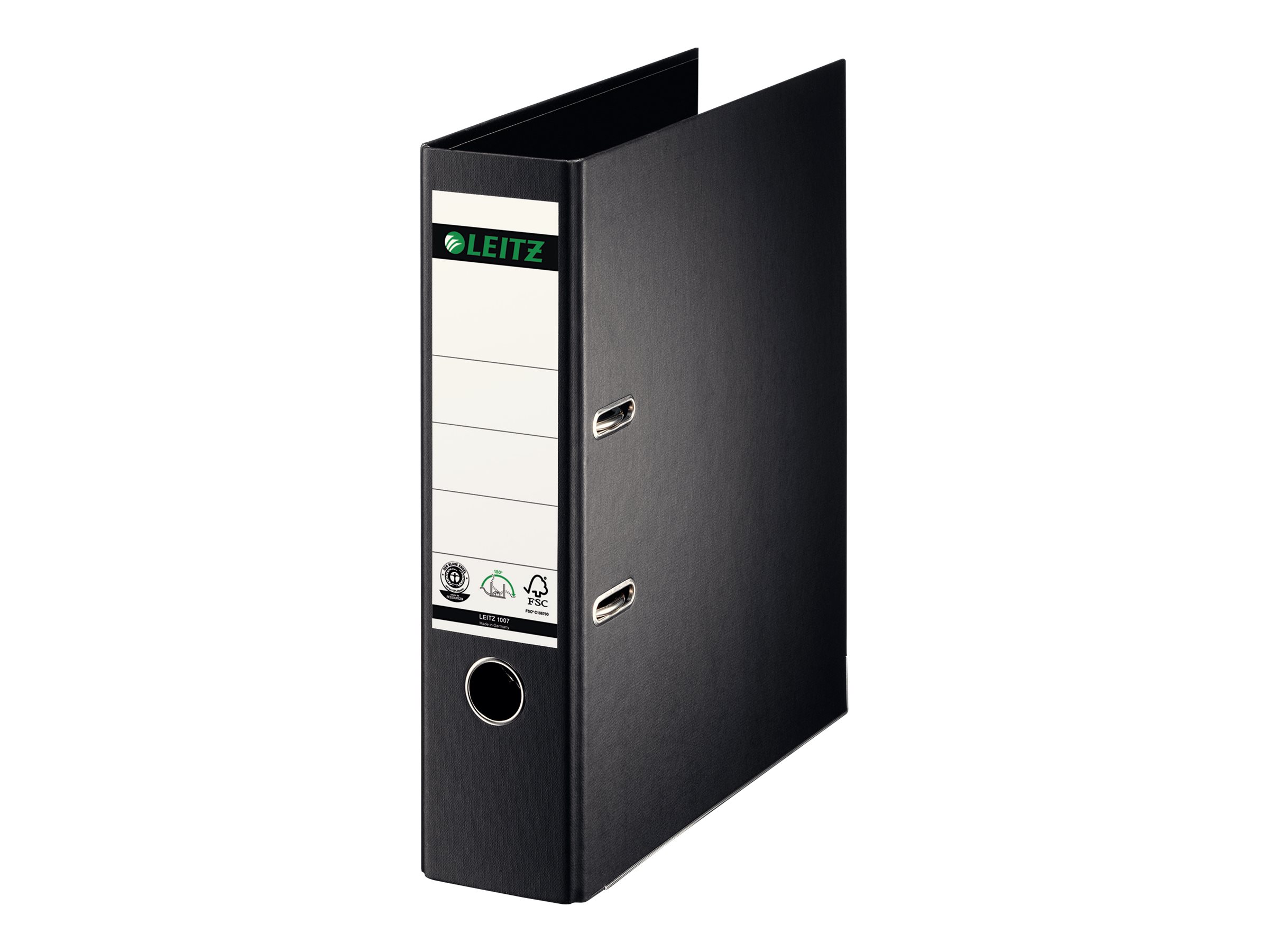 LEITZ 1007 Ordner schwarz Karton 8,0 cm DIN A4