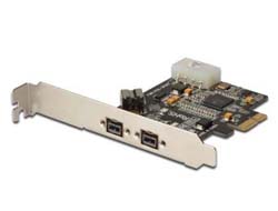 DIGITUS PCIe Karte, 3-Port 2x9-Pin extern, 1x9-Pin intern