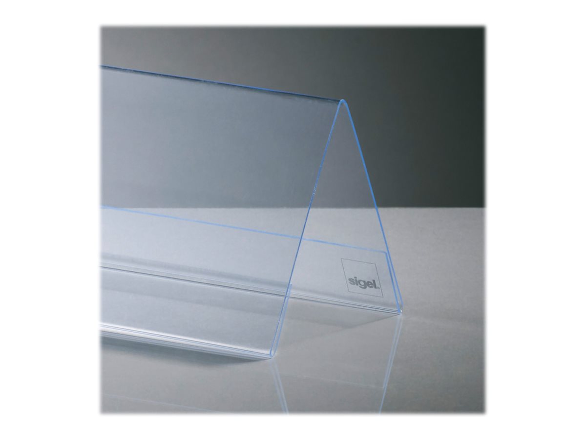 SIGEL Tischaufsteller 19,0 x 6,0 cm beidseitig, 5 St
