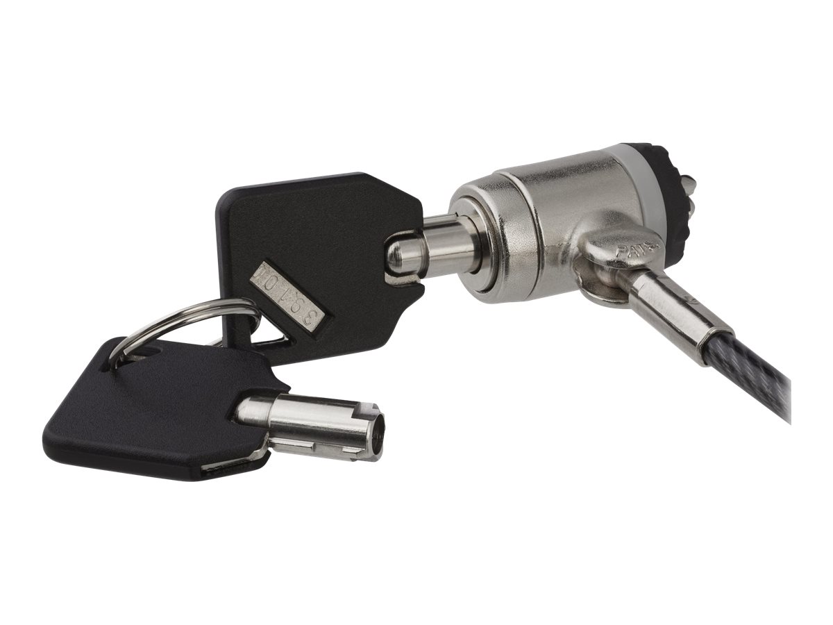 STARTECH.COM Keyed Cable Lock - Push-to-Lock Button - 2 m Steel Cable - Locking Cable for Laptop - Computer Cable Lock STARTECH.COM Keyed Cable Lock - Push-to-Lock Button - 2 m Steel Cable - Locking Cable for Laptop - Computer Cable Lock