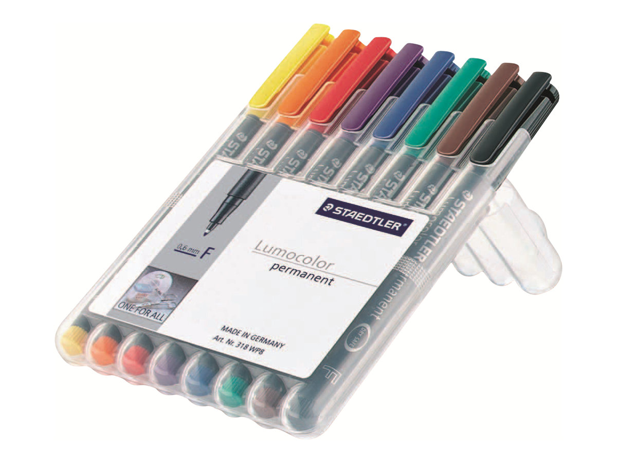 STAEDTLER Lumocolor Folienstifte-Set farbsortiert permanent 8 St. STAEDTLER Lumocolor Folienstifte-Set farbsortiert permanent 8 St.