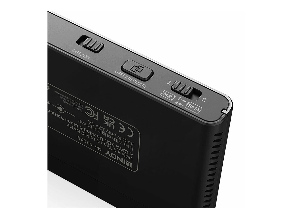 Lindy HDD / SSD Dockingstation - 2.5", 3.5", M.2 (6.4 cm, 8.9 cm)