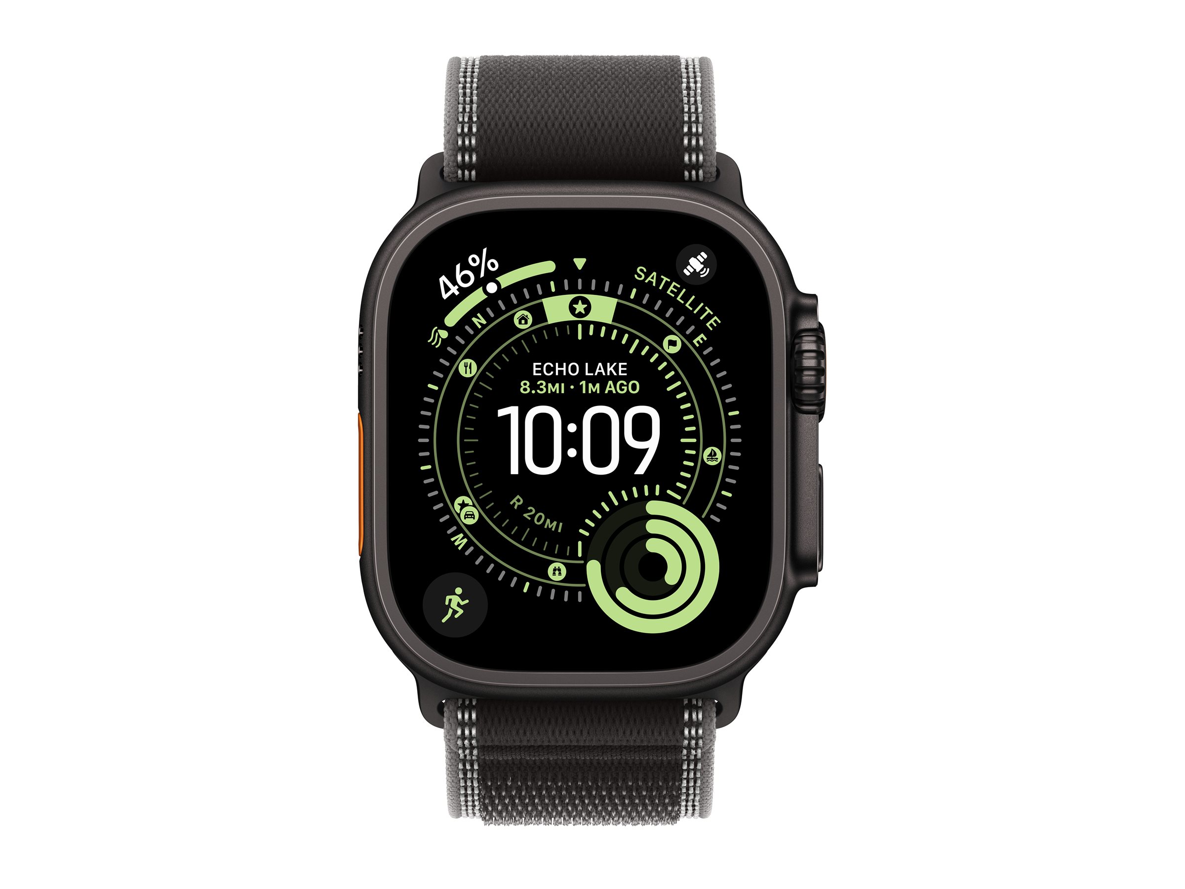 APPLE Watch Ultra 3 GPS + Cellular 49mm Black Titanium Case with Black/Charcoal Trail Loop - M/L APPLE Watch Ultra 3 GPS + Cellular 49mm Black Titanium Case with Black/Charcoal Trail Loop - M/L