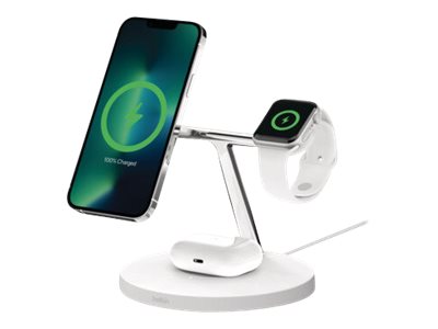 Belkin Boost Charge PRO 3-in-1-Ladegeraet mit MagSafe 15W weiss Belkin Boost Charge PRO 3-in-1-Ladegeraet mit MagSafe 15W weiss