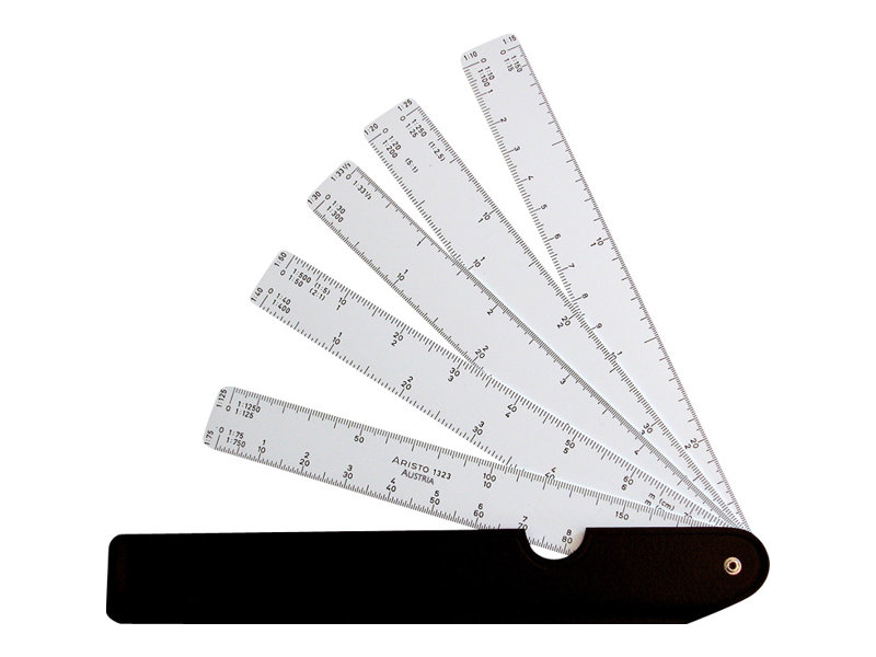 ARISTO Faechermassstab Kunststoff 15,0 cm ARISTO Faechermassstab Kunststoff 15,0 cm