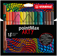 STABILO pointMax ARTY Filzstifte farbsortiert, 18 St. STABILO pointMax ARTY Filzstifte farbsortiert, 18 St.