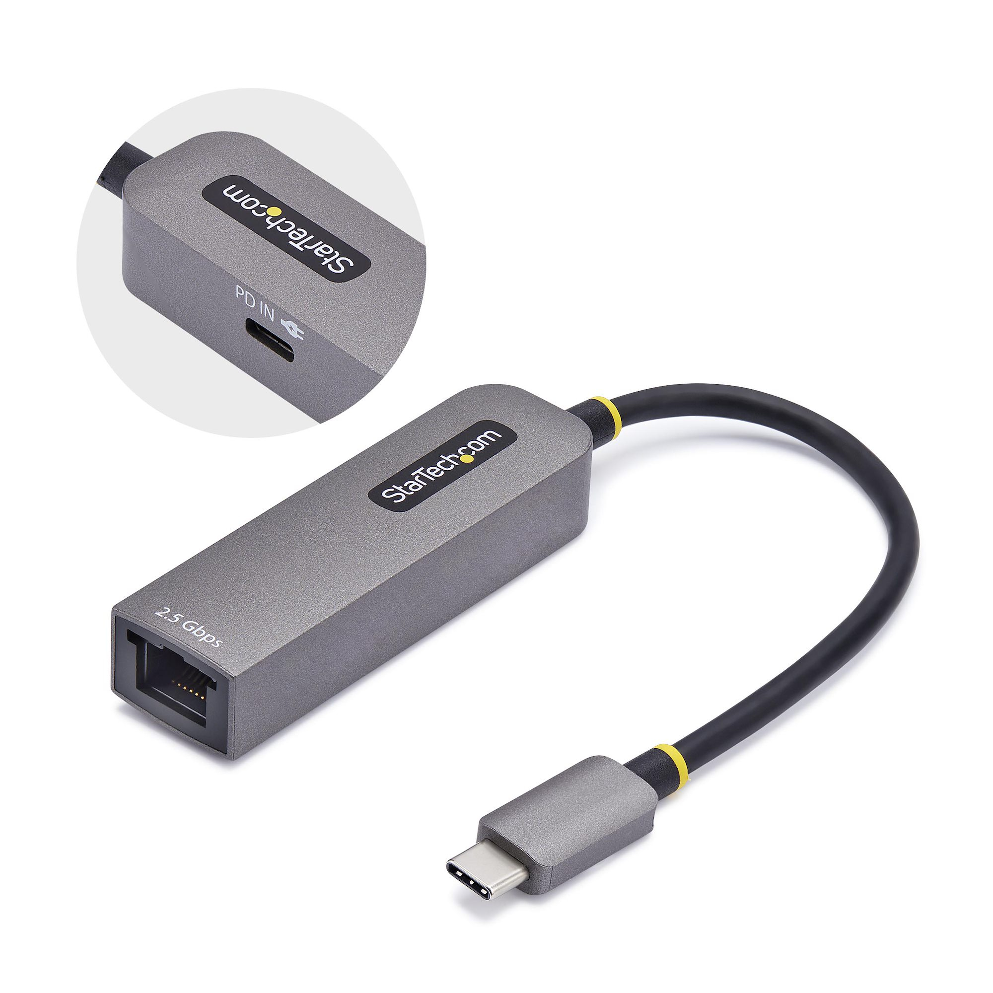 StarTech.com 2.5GbE USB‑C Ethernet Adapter 100W PD