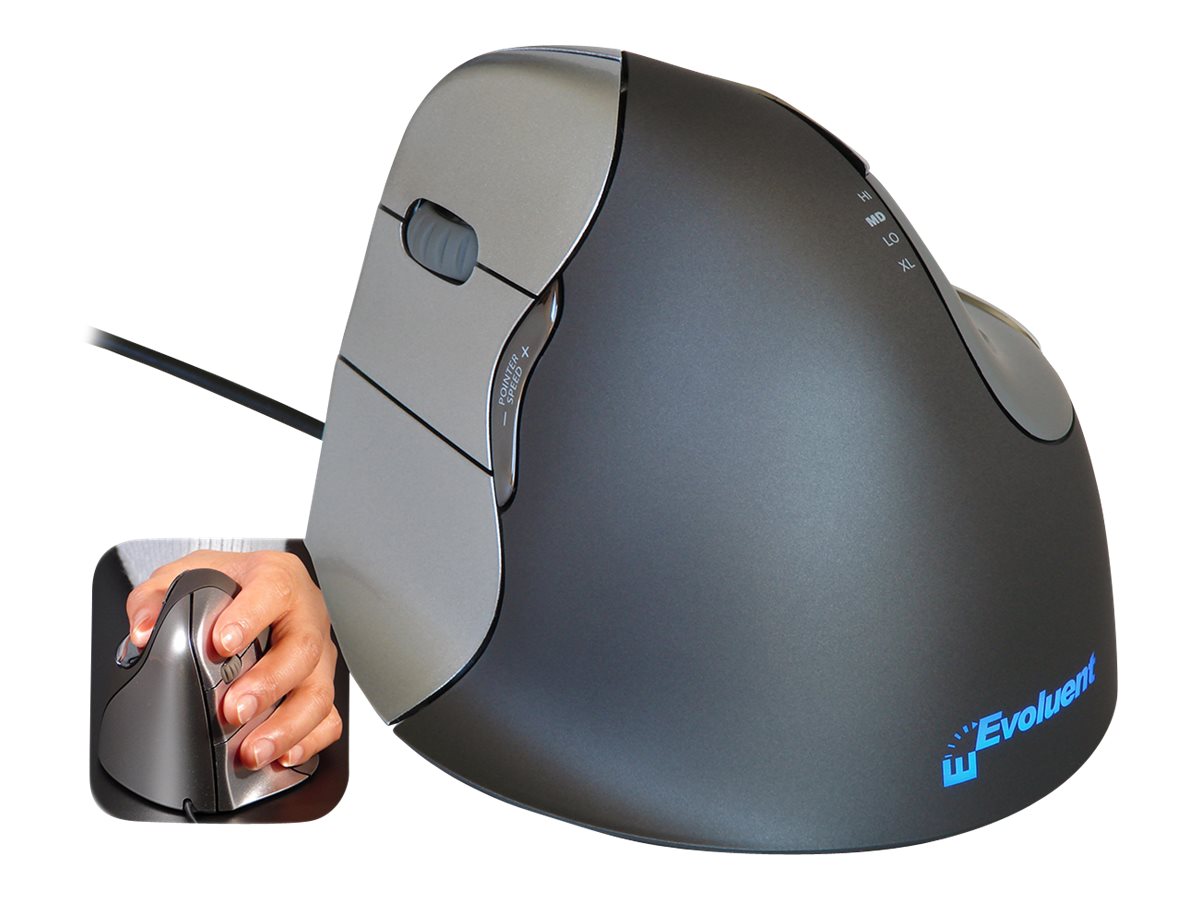 Evoluent VM4L, Ergonomische vertikale USB-Maus, Linksh?nder