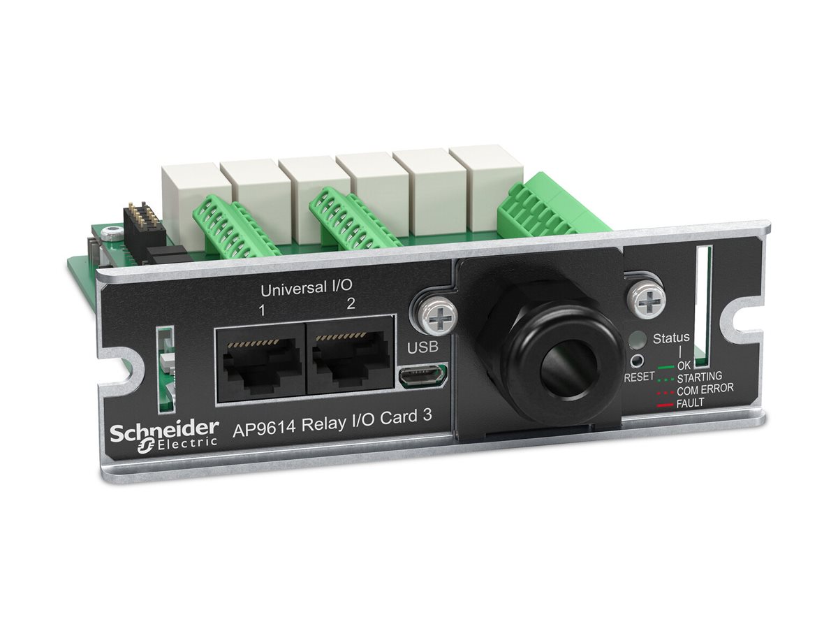 APC Network Management Card Remote management adapter SmartSlot 10100 Ethernet x 2 dry contact