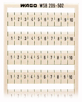 Wago WSB Schnellbeschriftung 209-502 Aufdruck 1-10