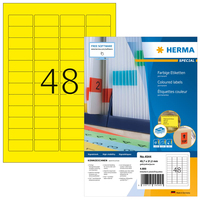 4.800 HERMA Etiketten 4544 gelb 45,7 x 21,2 mm 4.800 HERMA Etiketten 4544 gelb 45,7 x 21,2 mm