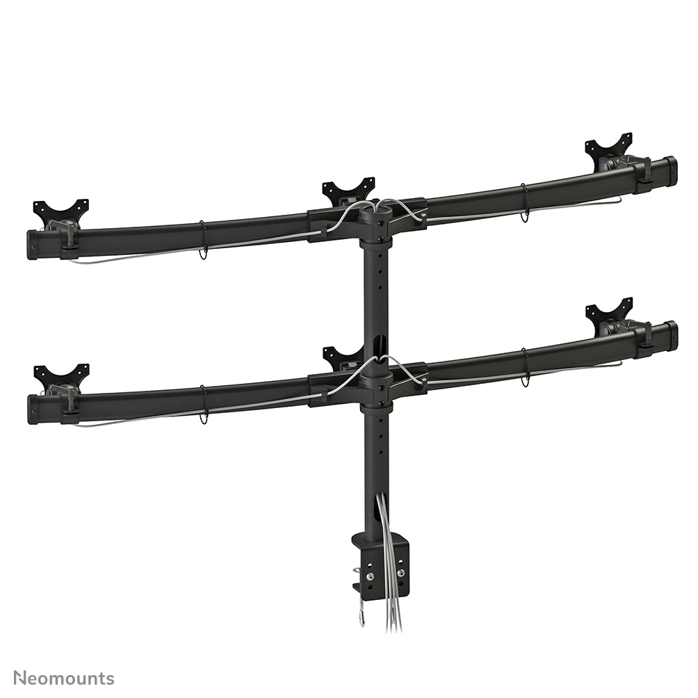 Neomounts Tischhalterung fuer sechs Flachbildschirme bis 27 69 cm 8KG FPMAD700D6