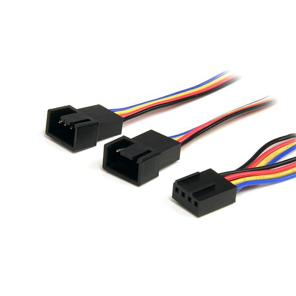 STARTECH.COM 12in 4 Pin Fan Power Splitter Cable - F/M
