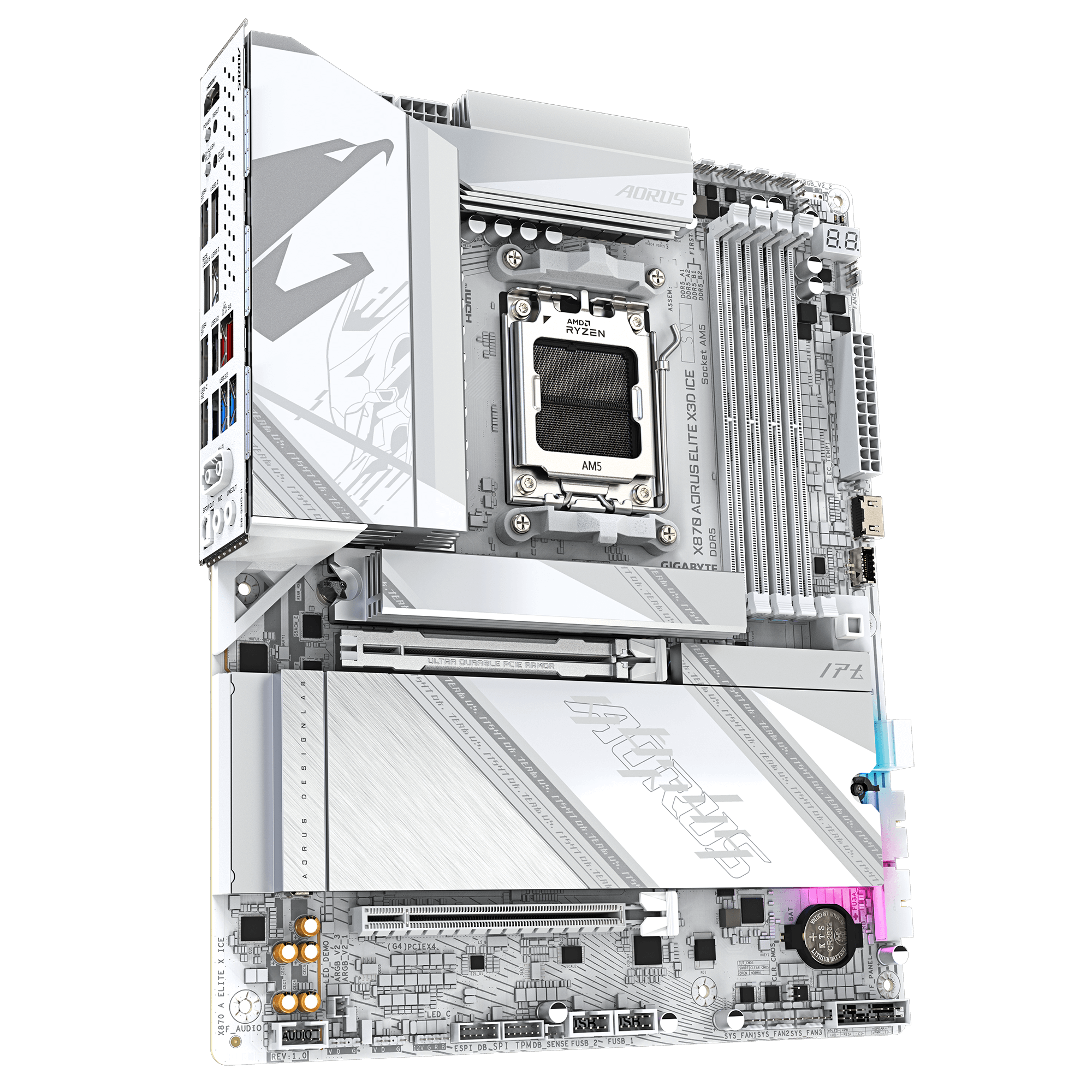 Gigabyte AORUS X870 ELITE X3D ICE ATX Socket AM5 DDR5