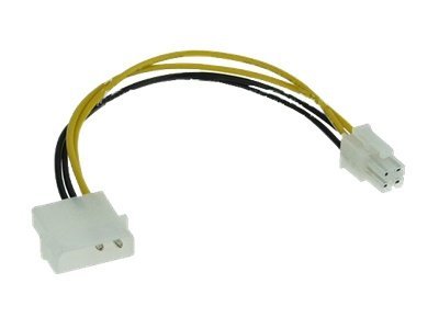 INLINE Stromadapter intern 4pol Netzteil zu 4pol Mainboard 20cm INLINE Stromadapter intern 4pol Netzteil zu 4pol Mainboard 20cm
