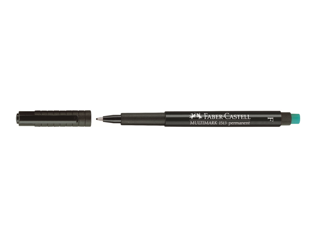 10 FABER-CASTELL MULTIMARK 1513 Folienstifte schwarz 0,6 mm permanent