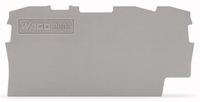 Wago Abschluss-/Zwischenplatte 2002-1391 fuer TOBJOB S grau