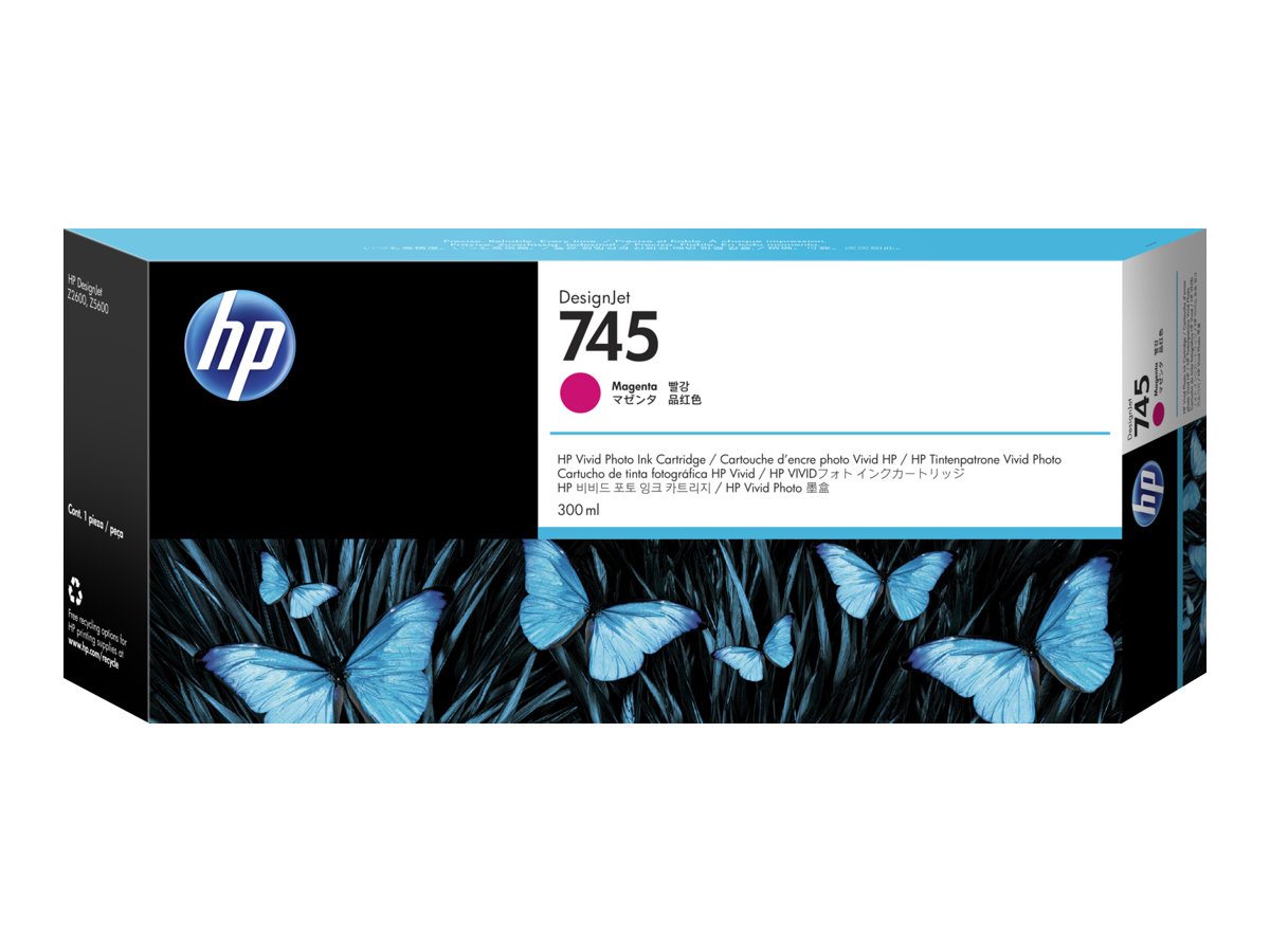 HP 745 Tintenpatrone Magenta 300 ml HP 745 Tintenpatrone Magenta 300 ml