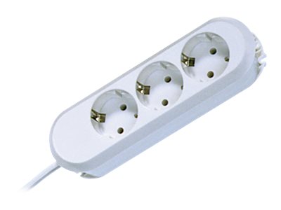 Bachmann Steckdosenleiste SMART 3-fach, weiss 3,0m, ohne Schalter Bachmann Steckdosenleiste SMART 3-fach, weiss 3,0m, ohne Schalter