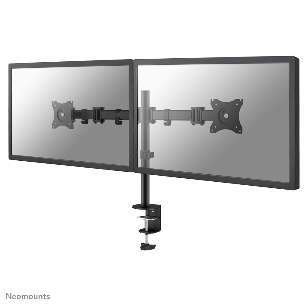 NEOMOUNTS Monitor Dual Deskmount Tischhalter 2568,6cm 1027Zoll 2x8kg Höhe 040cm Neigen Rotieren Schwenken schwarz