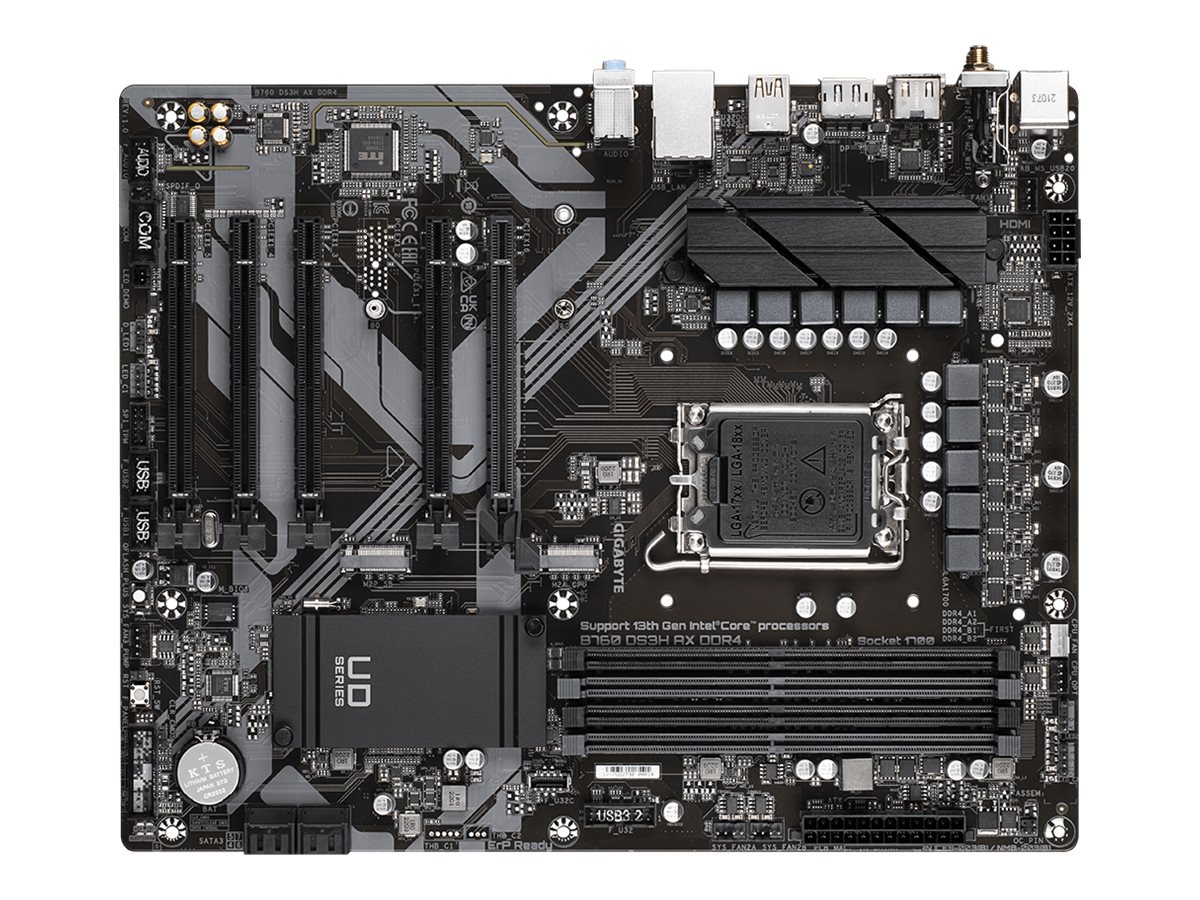 GIGABYTE B760 DS3H AX LGA1700 4xDDR4 4xSATA 2xM.2 1xDP 1xHDMI GIGABYTE B760 DS3H AX LGA1700 4xDDR4 4xSATA 2xM.2 1xDP 1xHDMI