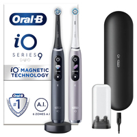 Braun Oral-B iO Series 9 mit 2. Handstueck, Black Onyx/Rose Quartz