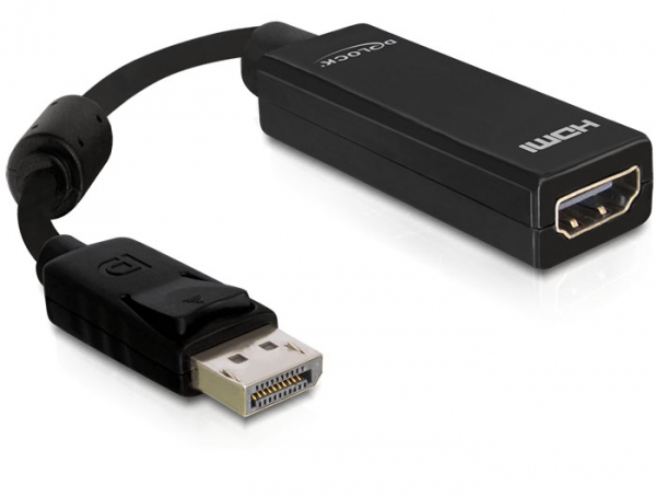 Delock Adapter Displayport Stecker zu HDMI Buchse 22,5cm