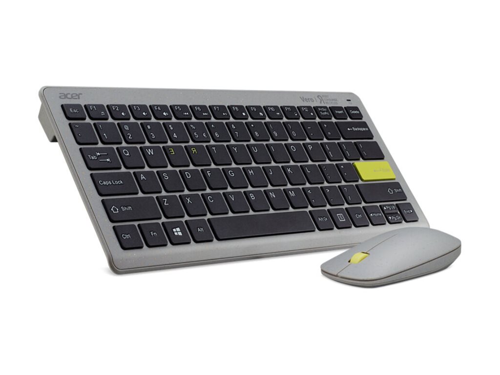 acer Vero Combo AAK124 antimikrobielle Tastatur-Maus-Set kabellos grau acer Vero Combo AAK124 antimikrobielle Tastatur-Maus-Set kabellos grau