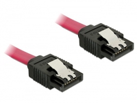 Delock Kabel SATA 6 Gb/s Stecker gerade > SATA Stecker gerade 50 cm rot Metall