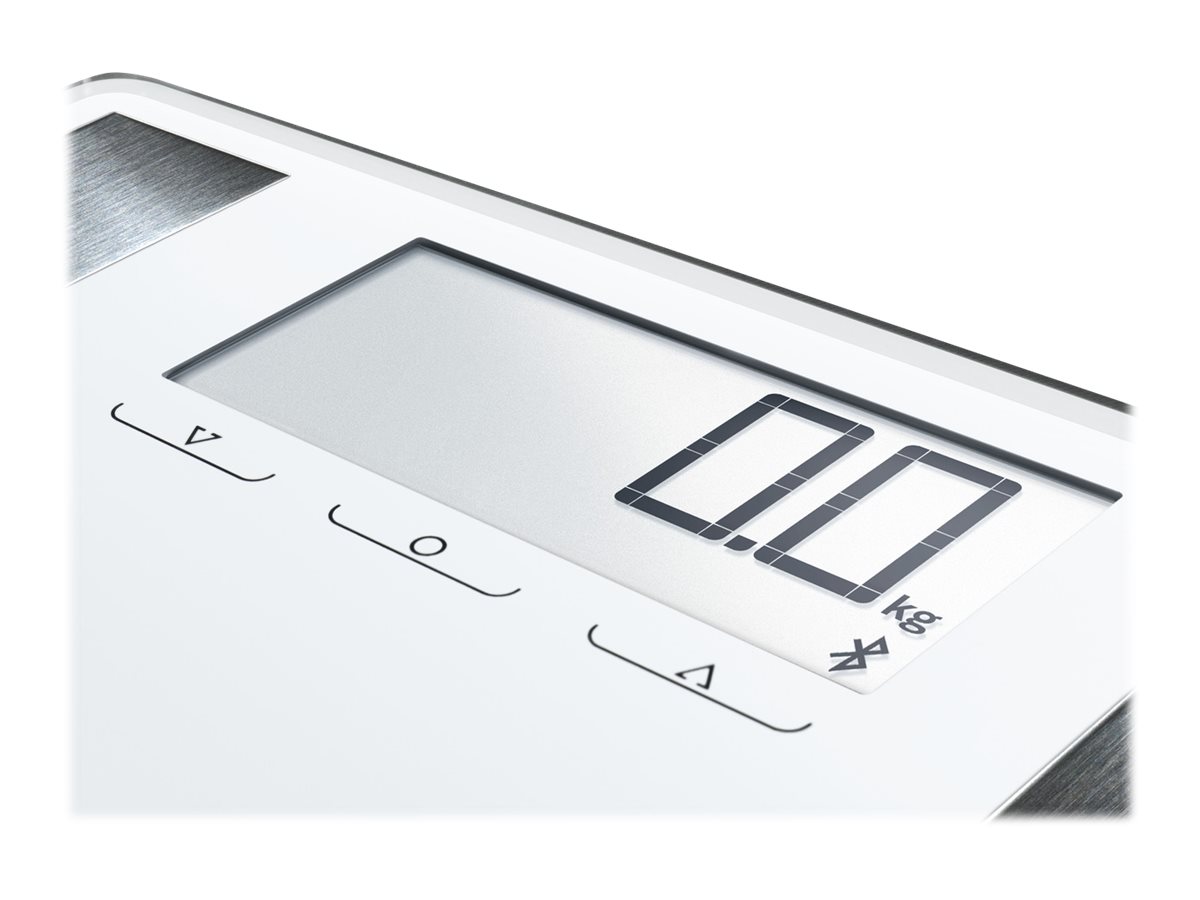 Soehnle Shape Sense Connect 100 Elektronische Personenwaage 180 kg 100 g Silber kg lb ST Rechteck