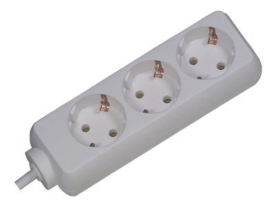 BACHMANN SELLY Steckdosenleiste 3x Schutzkontakt weiss 3m