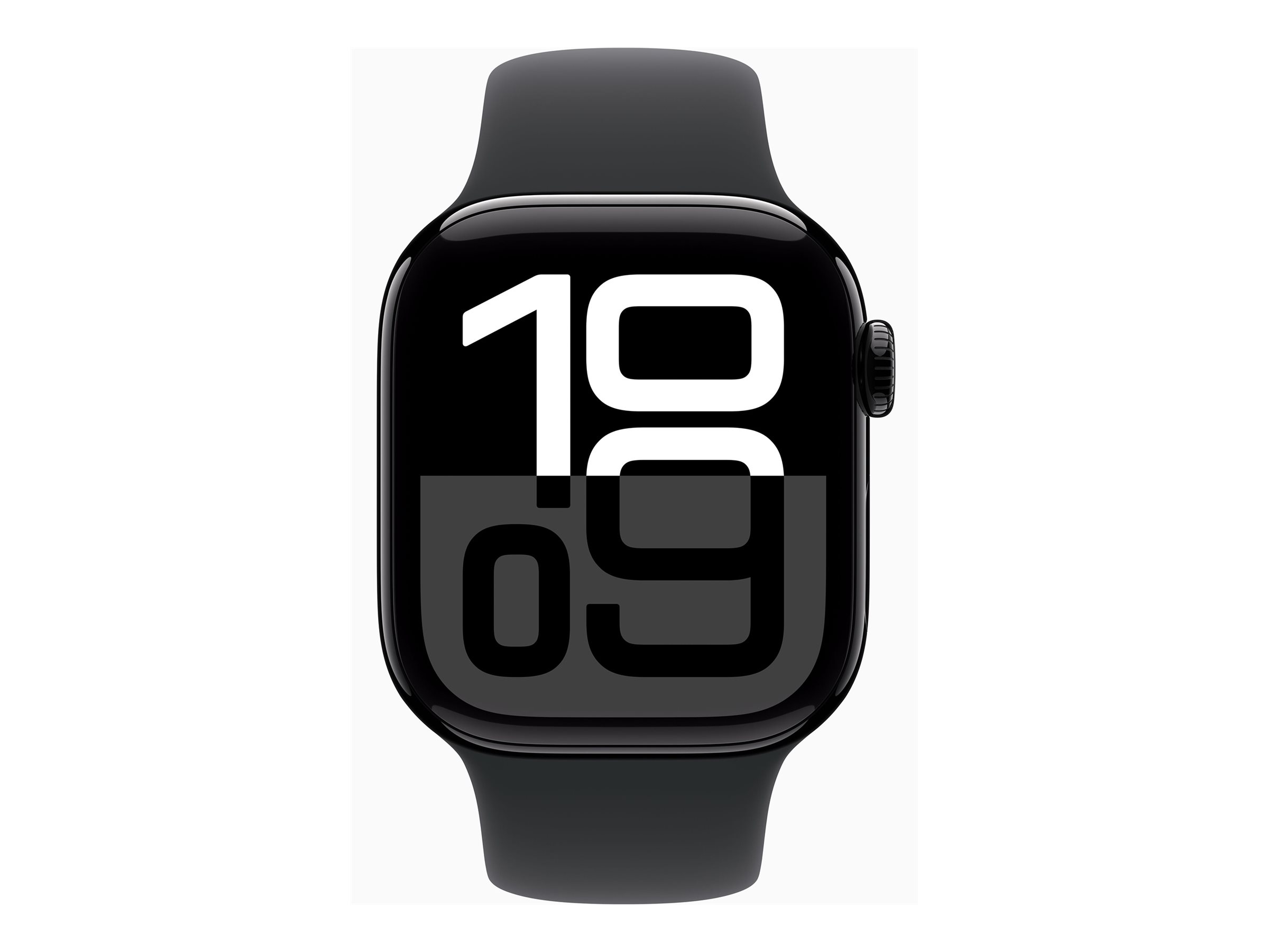 Apple Watch S10 Aluminium Cellular 42mm Diamantschwarz (Sportband schwarz) S/M