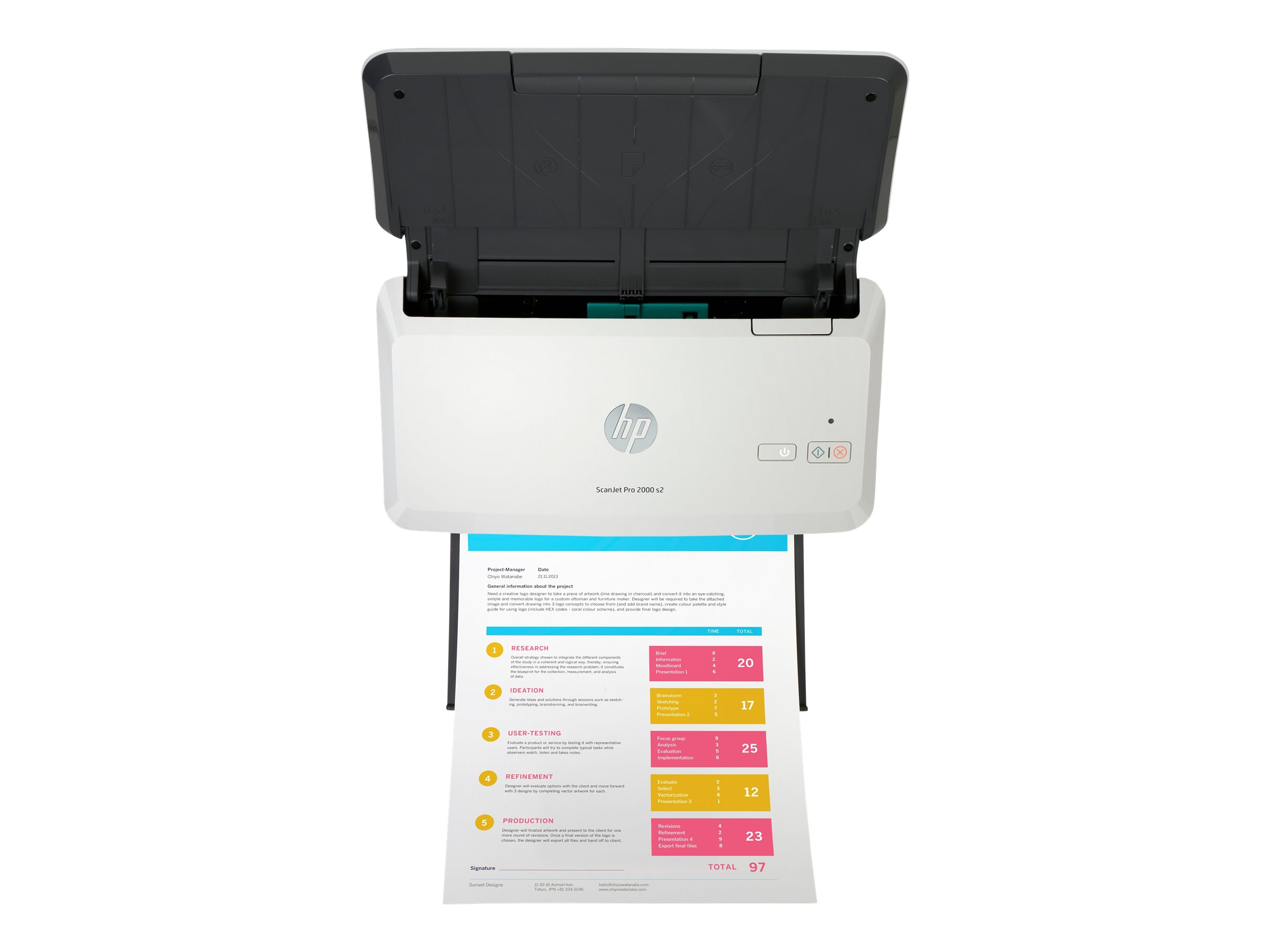 HP Scanjet Pro 2000 s2 Sheetfeed Document scanner Duplex 216x3100mm 600dpix600dpi 35ppm mono ADF 50sheets 3500scans