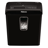 Fellowes Powershred P-30C Aktenvernichter mit Partikelschnitt P-4, 4 x 34 mm, bis 6 Blatt, schwarz Fellowes Powershred P-30C Aktenvernichter mit Partikelschnitt P-4, 4 x 34 mm, bis 6 Blatt, schwarz