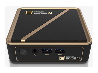 SAPPHIRE EDGE AI 350 BAREBONE AMD Ryzen AI 7 350 WITH WIFI BT MODULE VESA MOUNT POWER ADAPTER AND POWER CORD WO SSD AND MEMORY