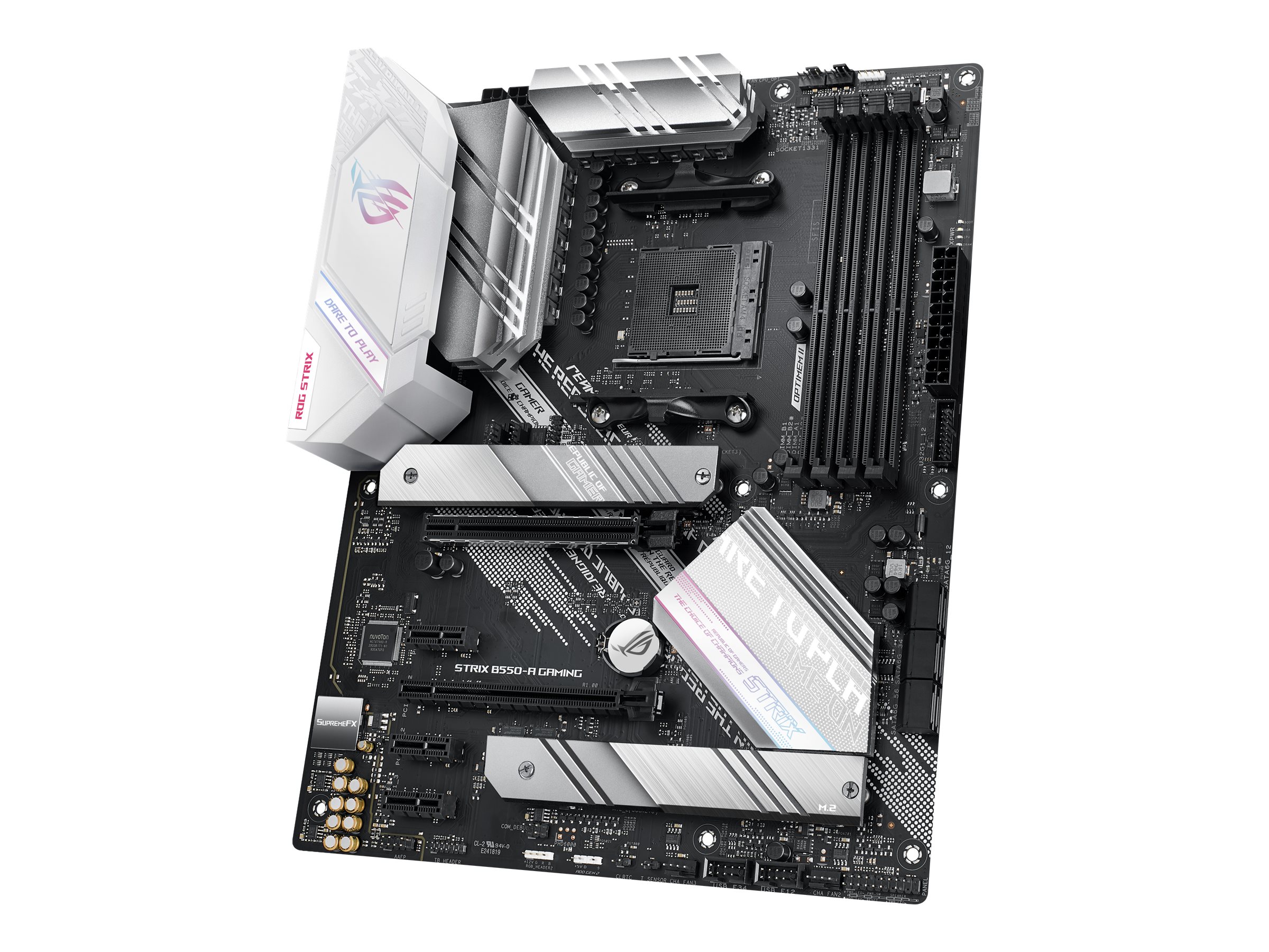 ASUS ROG STRIX B550-A GAMING AM4 ATX MB AMD Socket AM4 for 3rd Gen AMD Ryzen 4xDIMM 1xDP 1.2 1xHDMITM 2.1