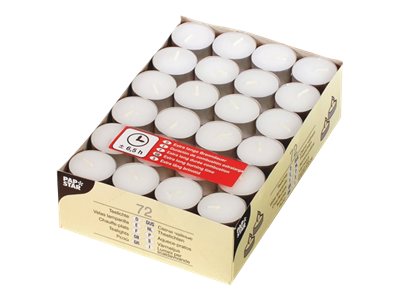 72 STARPAK Teelichter weiss 72 STARPAK Teelichter weiss