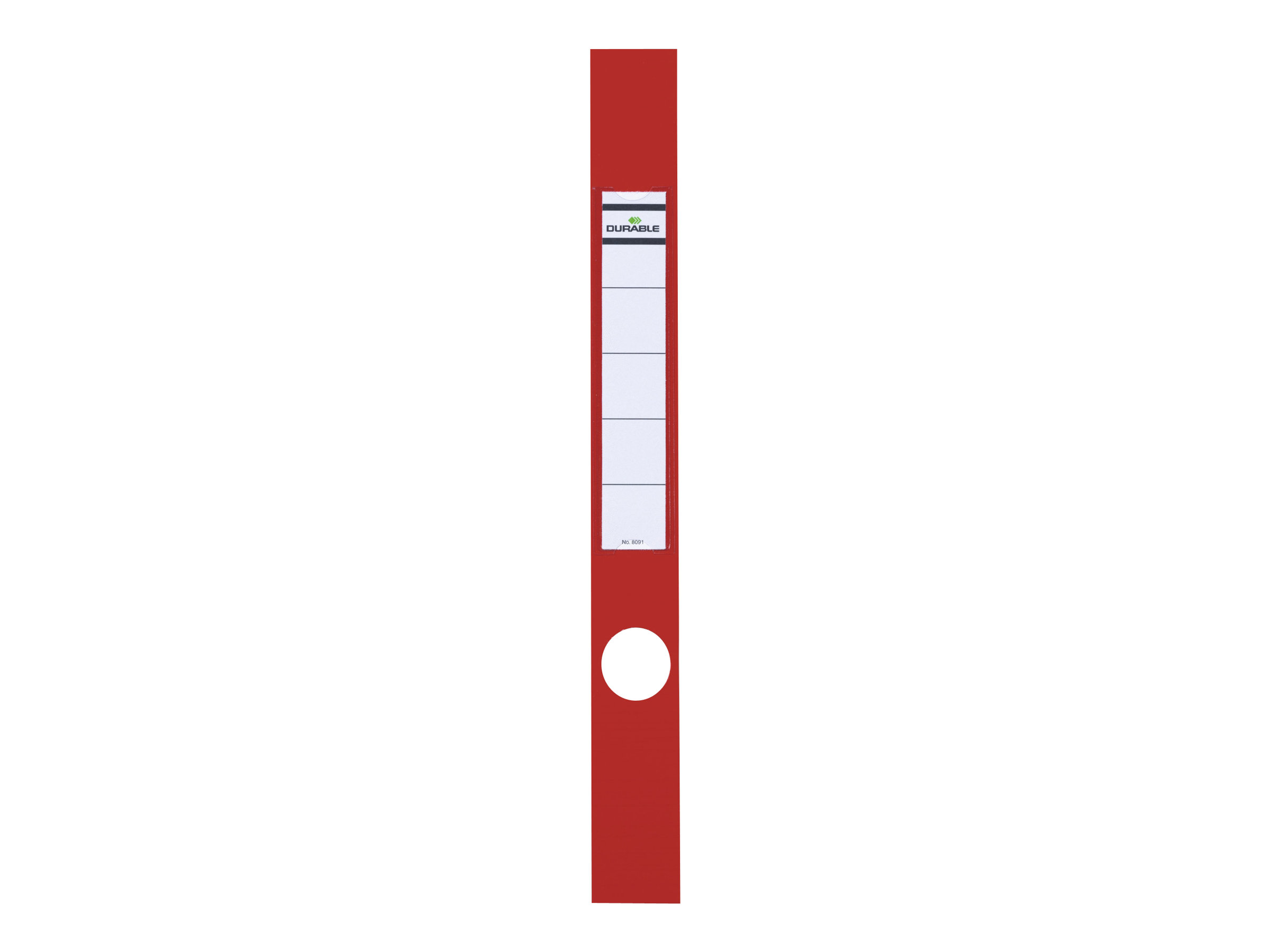 10 DURABLE Ordneretiketten ORDOFIX® rot fuer 5,0 cm Rueckenbreite