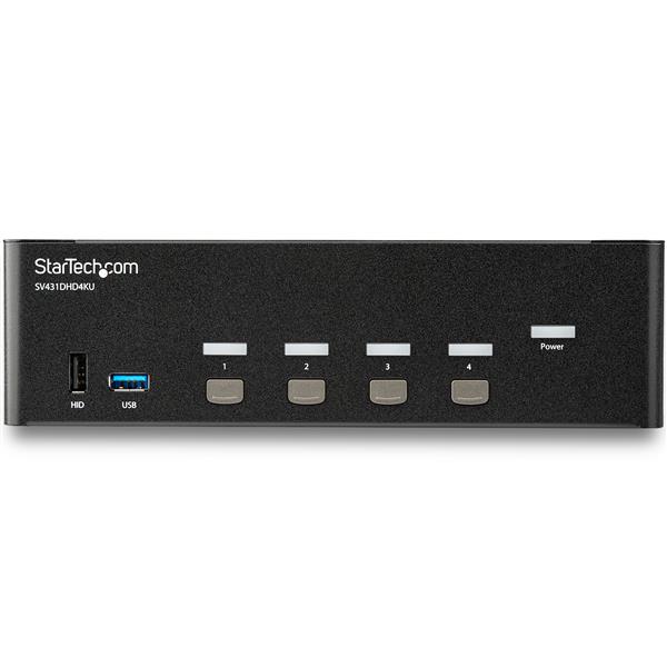 STARTECHCOM KVM Switch HDMI 4 Port 4K 30 Hz KVM Extender für HDMI KVM HDMI Umschalter