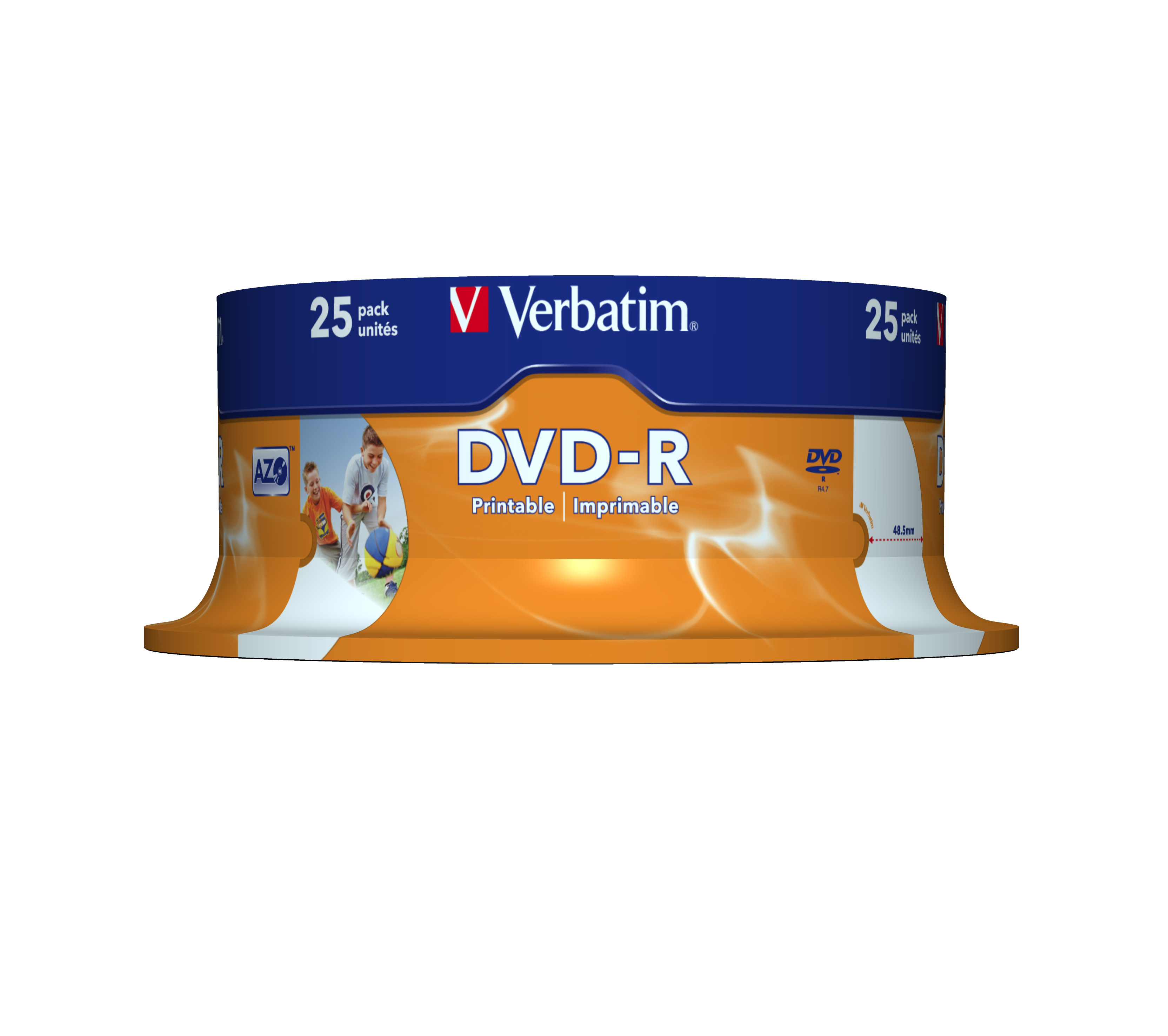 DVD-R  Verbatim 4,7GB 25pcs Pack Spin.WideP.PS 16x