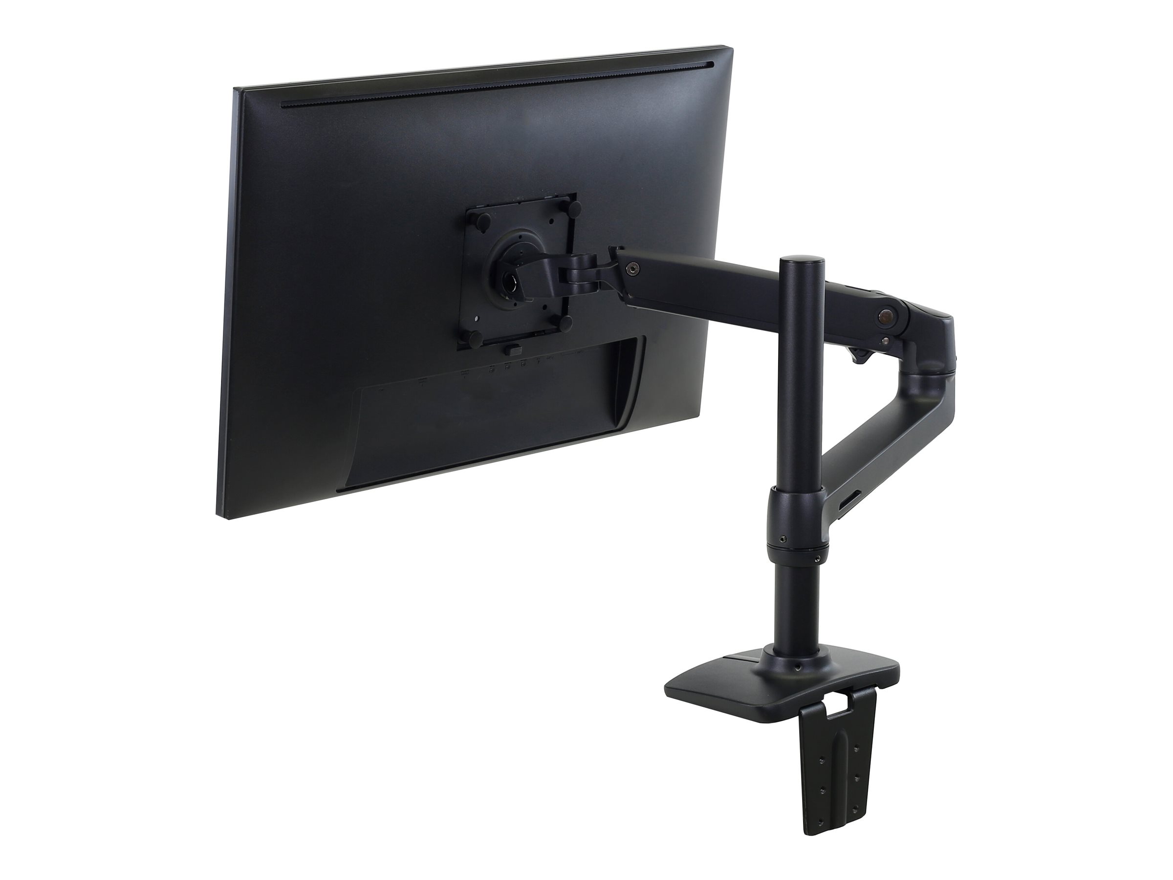 LX Desk Mount LCD Monitor Arm Tall Pole Matte Black